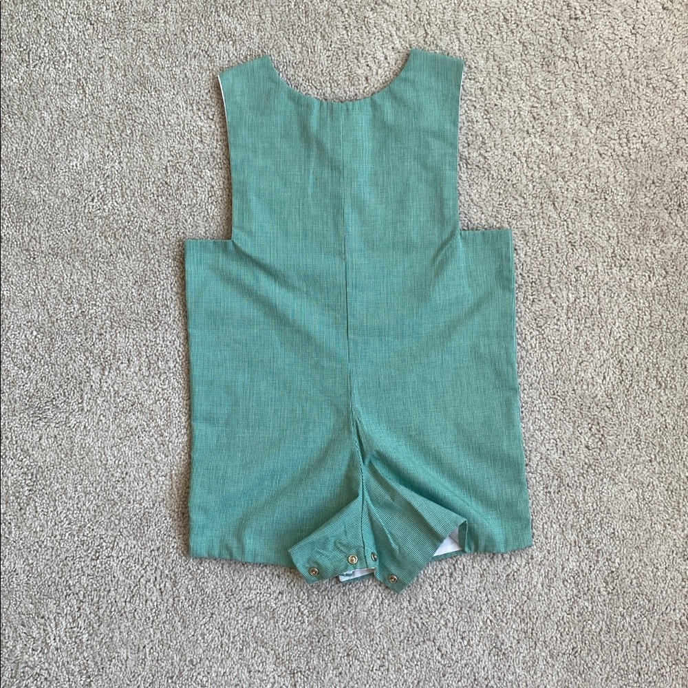 Kids smocked Christmas tree Jon Jon size 4T - Picture 2 of 11